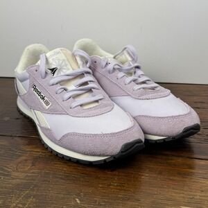 Reebok Classic AZ Shoes Womens Size 10 Purple Chalk Suede Running Sneakers Retro